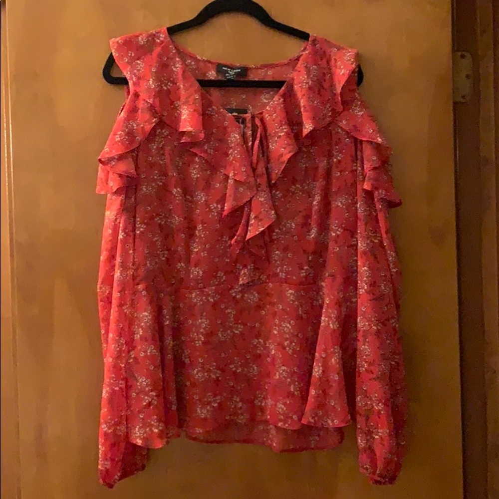 Red blouse